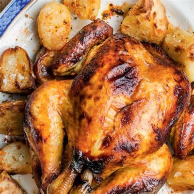  Frango Assado com Mel e Especiarias: Uma Sinfonia de Sabores Agradáveis que Explodem na Boca!